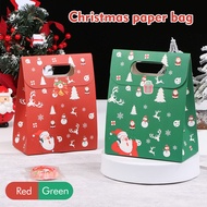 10PCS Christmas Gift Bag Paper Bag for Christmas Giveaway Lootbags with