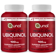 Ubiquinol CoQ10 100mg Softgels, Mega Ubiquinol 100mg - Superior Absorption - Active form of Coenzyme