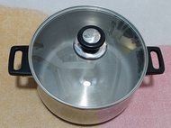 Kinox Stainless Steel Stock Pot with Glass Lid