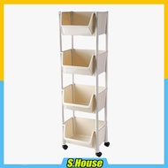 Trolley Storage Rack Household Supplies Snacks Bedroom Kitchen Rak Simpan Troli Barang Rumah Makanan Dapur 卧室手推车收纳架