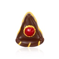 CHOW TAI FOOK Charms [幸福緣點] Collection 999 Pure Gold Charm - Strawberry on Chocolate Sliced Cake R30816