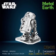 โมเดลโลหะ 3D Metal Model Star Wars R2D2 MMS250 ของแท้ 100% สินค้าเป็นแผ่นโลหะต้องประกอบเอง  สินค้าพร