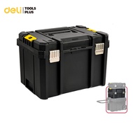 Deli Tool Box Multipurpose Storage Shockproof Stackable Lockable Stack