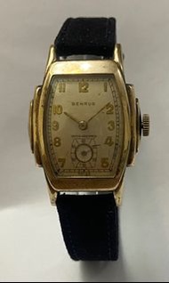 Vintage 50’s Benrus steps case men watch