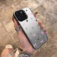 For OPPO A5X A5 Pro A3X A60 A18 A17k A16 A15 A5s A38 A57 A12 A78 A3s A58 A53 8T Bow Star Mirror Case