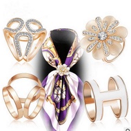 High Quality Alloy Rings Tudung Bawal Scarf brooch Ring Scarf Holder Buckle cincin Shawl Kerongsang