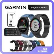 20mm Magnetic Buckle Strap For Garmin Forerunner 55 / 165 / 245 / 645 / 570 42mm Silicone Watch Band