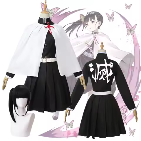 Tsuyuri Kanao Costume Demon Slayer Cosplay Kimetsu No Yaiba Kanao Tsuyuri Unform Wig Outfit Hallowee