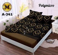 Seprai Motif Bunga Ukuran 200x200 180x200 160x200 120x200 Sarung Bantal 2 Guling 1 Bahan Katun Super