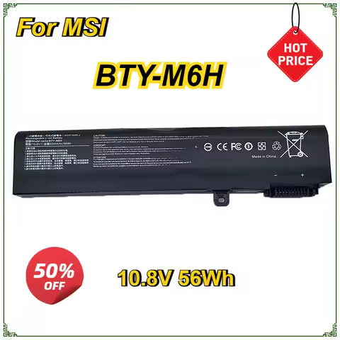 BTY-M6H Laptop Battery for MSI GE62 GE63 GE73 GE75 GE72 GP62 GP62VR GP72 GP72VR PE60 PE70 MS-16J1 MS