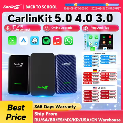 CarlinKit 5.0 4.0 3.0 CarPlay Wireless Dongle Activator Auto-connect For Audi Porshe Benz VW Volvo T