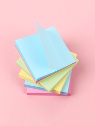 1pc Yellow/Green/Pink/Blue, Four-Color Sticky Notes Coloured Sticky Notes 2.99 X 3.97 Inch, Self-Adh