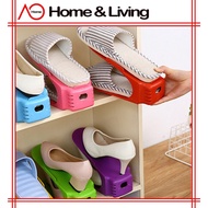 Rak Kasut✨AO Home Colorful Plastic Shoes Rack Storage Organizer Adjustable Shoes Racks Space-Saving