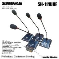 4 Channel Conference Microphone 4 Wireless Table Mic Podium SWAT SH - 114 UHF Wireless Microphone