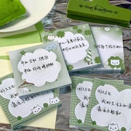 幸运四叶草便利贴ins风高颜值可爱学生留言便签本小众便签纸Lucky Four-leaf Clover Post-it Notes Ins Wind High Color Value