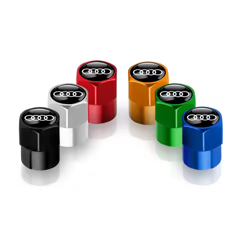 4pcs Metal Alloy Car Wheel Tire Valve Caps Stem Cover Accessories For Audi SLINE RS TT A3 A4 B8 8P A
