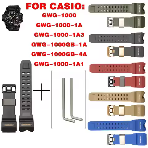 Resin Strap Suitable For Casio G-SHOCK Mad master GWG1000 GWG-1000 Men's Watch Band Waterproof Wrist