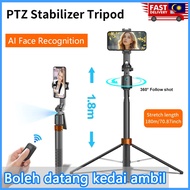 1.8M AI Smart Dual-Sided 360 Selfie Stick with Tripod Bluetooth Remote Auto-Tracking Selfie Stick Wi