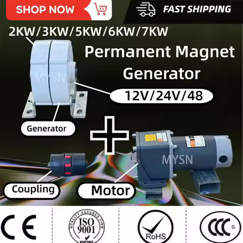 2000W 5KW 6KW Permanent Magnet Generator 3KW Alternator 24V 48V Portable Generator With DC Motor For