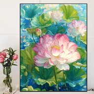 Lotus Cross Stitch Full Embroidery 2025 New Style Flower Cross Stitch Beginner diy Hand Embroidery S