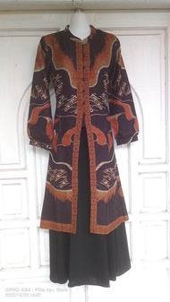 GAMIS KAFTAN BATIK ROMPI LEPAS KOMBINASI DOBY BRAND LIDYA