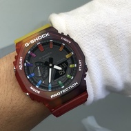 G shock Jelly Rainbow Red G Shock TMJ G Shock GA2100 G shock Jelly Autolight Jam G shock Jam Tangan lelaki men digital