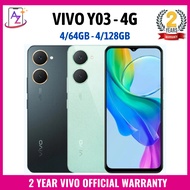 Vivo Y03 4G (4GB +128GB ) | IP54 Dust & Water Resistant | 15w Fast Charging | 90Hz Refresh Rate| 2 Y