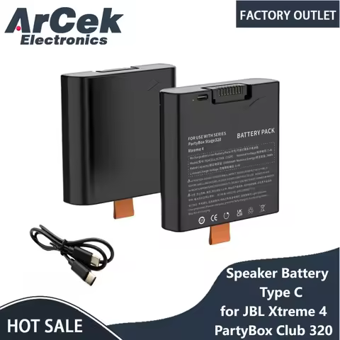 NEW Speaker Battery Type C FG4CELL21700H for JBL Xtreme 4 PartyBox Club 320 68Wh Battery 400 Wireles