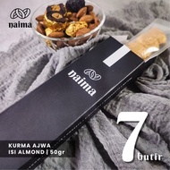 Naima Ajwa 7 | Kurma Ajwa Organik isi Almond - 7 Butir - 50gr