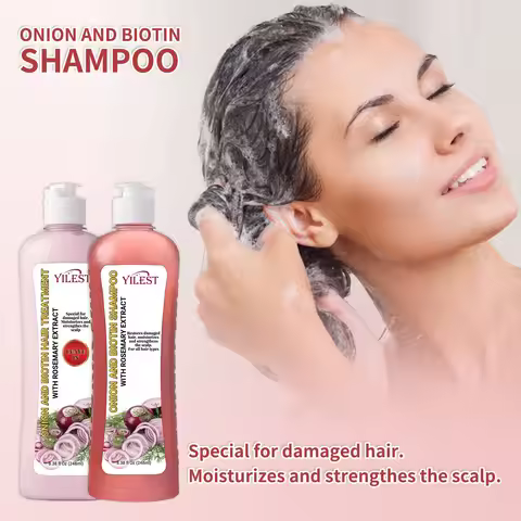 YILEST Onion Biotin Rosemary Shampoo Set Nourishes Hair Roots Restores Hair Luster Improves Hair Qua