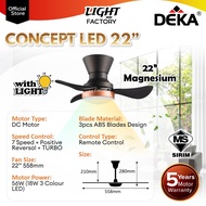 【HOT】DEKA CONCEPT MINI Fan 34" 42" 22" 16 Speed Remote Control Baby Ceiling Fan with LED DC Motor Ki