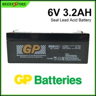 GP Rechargeable Battery DC6V 3.2AH Seal Lead Acid Rechargeable Battery for Electronic Items