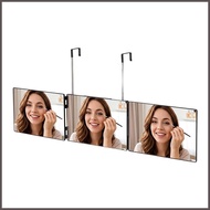 3 Way Mirror for Hair Cutting Foldable 360-Degree Full View Clear Makeup Shaving 3 Way Mirror for Be