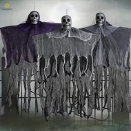 Halloween Hanging Skeleton Ghost Prop Creepy Haunted House Decor Outdoor Indoor