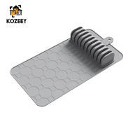 KOZEEY Silicone Drawer Organizer Multifunctional Knives Storage Tray Kitchen Organizer Rack for Chef