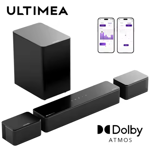 ULTIMEA 5.1 Soundbar with Dolby Atmos, 3D Surround System Soundbar for TV with Wireless Subwoofer, A