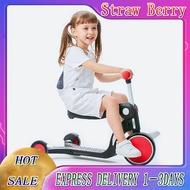 【Ready Stock】3 Wheel Scooter For Kids Ride On Bike Convertible to Hand Push Tricycle 3 Bicycle