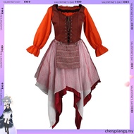 Movie Hocus Pocus 2 Sanderson Sisters Cloak Witch Mary Sarah Winifred Cosplay Costume Halloween Adul