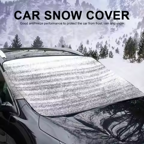 Front Car Window Ice Protection Snow Ice Windshield Cover All Weather Vehicle Sun Block Exterior Ant