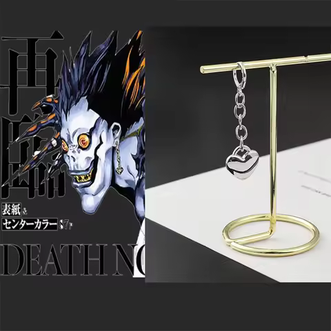 Anime Death Note Pendant Earrings Lady Ryuk Earrings Lady Creative Anime Heart Pendant Unisex Fashio
