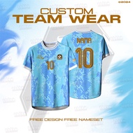 Futsal Football Jersey Custom Name Volta Baju Jersey Malaysia team mens and womens sportswear