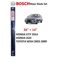 Bosch Advantage BA2614 Wiper Blade 26" & 14" For Honda City/ Jazz / Toyota Wish