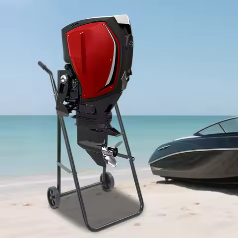 40kg Foldable Outboard Boat Motor Cart,Steel Outboard Boat Motor Stand, Heavy Duty Boat Motor Trolle