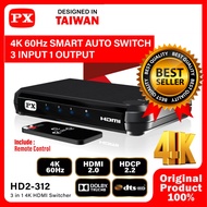 Switcher HDMI PX - HD2-312- HDMI 4K Switcher 3 in 1