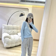 Alo Solid Color Long Sleeve T-shirt for Women - Slim Fit | Spring Summer Edition