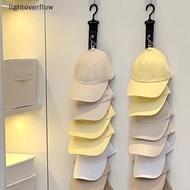 [lightoverflow] Baseball Cap Storage Organizer With Eight Clips Wall Mounted Cap Holder Closet Stora