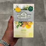AHMAD TEA LONDON FRUIT & HERB INFUSION DETOX 20 Wrapped Tea Bags