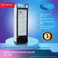 SNOW SINGLE DOOR CHILLER 268L (1 year Warranty) / LG-268F