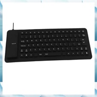 [G V W E] Silicone Mute Soft Keyboard 85-Key Computer Keyboard USB Wired Keyboard