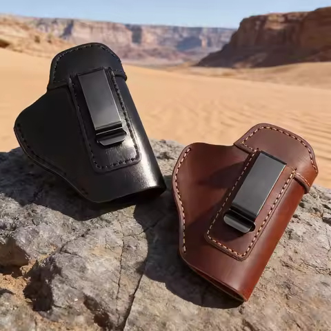 2025 IWB/OWB Leather Holster for Glock 17/19/23/26/42/43X, Taurus G2/G2C/G3C, Concealed Carry Gun fo